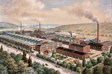 Neue Koenig & Bauer Fabrik in Würzburg, 1901