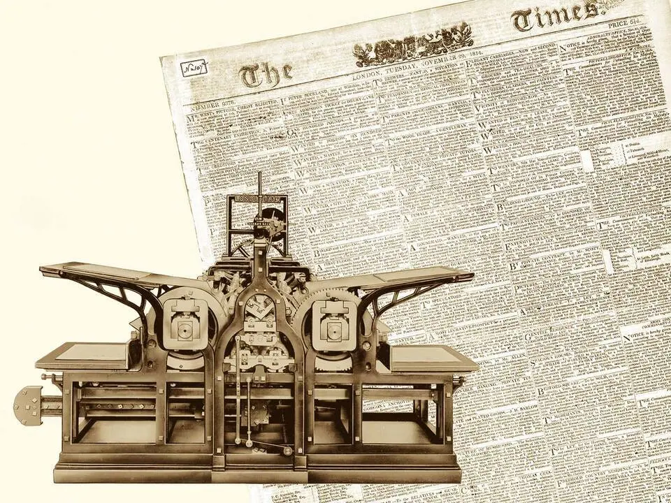 Koenig & Bauer Cylinder Printing Press, 1814